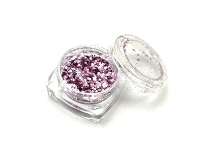 Třpytky na obličej a tělo Lila