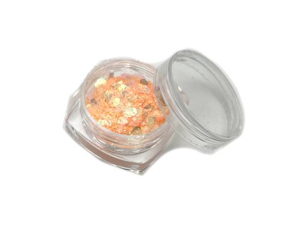 Třpytky na obličej a tělo mix svítící Orange