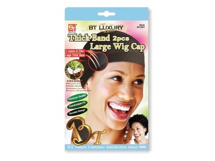 Elastická síťka pod paruku nebo příčes - černá, 2ks v balení