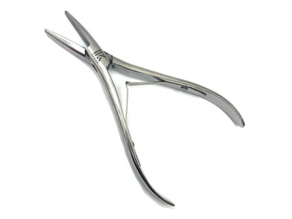 Kleště nerezové prohnuté na prodlužování vlasů typ C