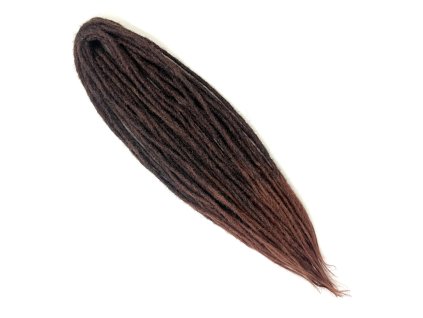 Fake Dready 60cm černá/sv.kaštan 10ks