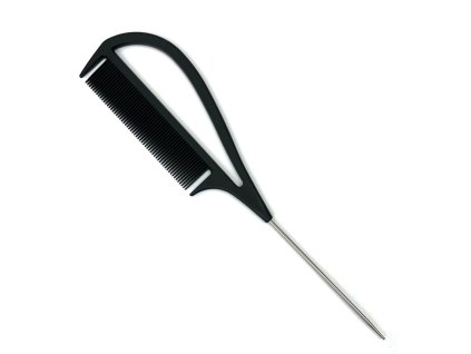 Hřeben plastový s kovovým hrotem a úchytem
