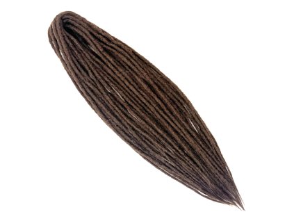 Fake Dready 60cm středně hnědé 10ks