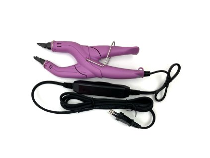 Tavné kleště na keratin typ B curved Pink