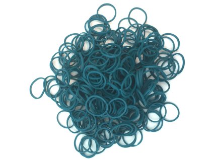 Gumičky do účesů modré 250ks