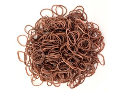 Gumičky do účesů světle hnědé 250ks