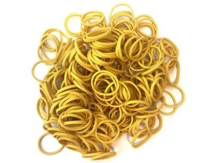 Gumičky do účesů žluté 250ks