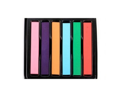 Křídy na vlasy HairChalk 6 barev