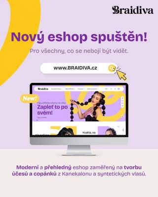 Nový e-shop je spuštěn! 💜 Braidiva je místo pro všechny, co milují copánky, vlasový styling a kreativní účesy. Kanekalon,...