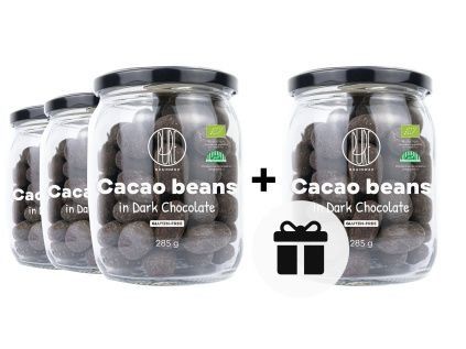 3+1 cacao beans