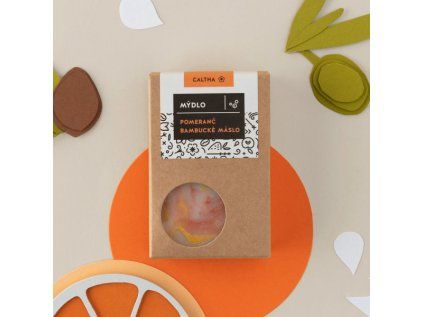 Caltha - Festseife Orange und Sheabutter, 100 g