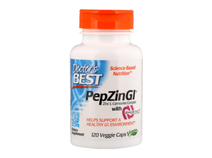 Doctors best PepZin Zinc Carnosine Complex 120 kapsli front
