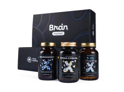BrainMax Weihnachtsset für leistungsfähigen Geist  Paket zur Unterstützung kognitiver Funktionen, Gedächtnis und Konzentration, Nahrungsergänzungsmittel