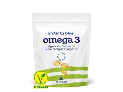 1.AR Vegan Omega 3 Algae 60 kapslí (250mg DHA)