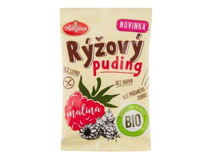 Amylon - Glutenfreier Bio Himbeer-Reispudding, 40 g  *CZ-BIO-001 Zertifikat