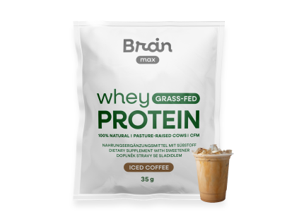 Brainmax whey protein iced coffee sampler