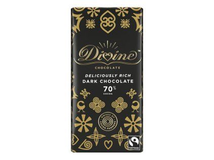Divine Chocolate Dunkle Schokolade Ghana 70%, 90g