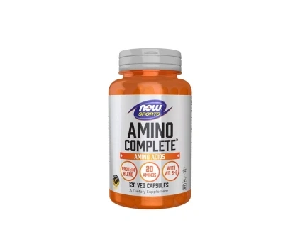 NOW Amino Complete, 120 pflanzliche Kapseln  Mischung aus 20 Aminosäuren mit Vitamin B6, Nahrungsergänzungsmittel