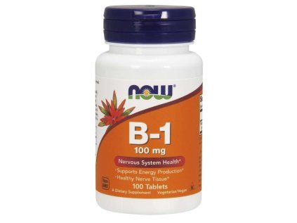 NOW Vitamin B1 Thiamin, 100 mg, 100 Tabletten  Nahrungsergänzungsmittel
