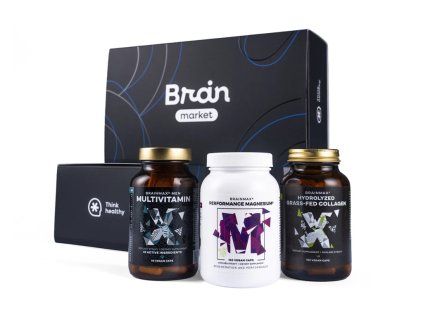 BrainMax Weihnachtsset für Männer  Multivitamin für Männer, Magnesium-Bisglycinat und Kollagen von grasgefütterten Kühen für den täglichen Bedarf, Nahrungsergänzungsmittel