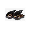 SmartShake Pill Box Organizer, Set von zwei Kapselbehältern, schwarz