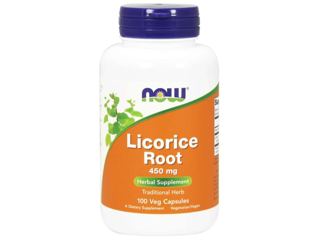 NOW Licorice Root (lékořice) 100 kapslí