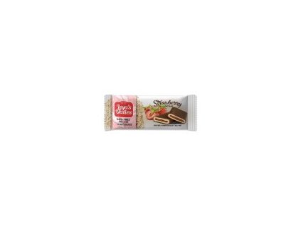 Leya's Oaties Organic Chocolate Strawberry Oat Bar, ягодово овесено блокче в органичен шоколад, 82 g