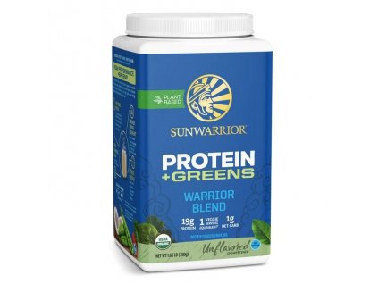 sunwarrior warrior blend biologische proteïne greens unflavoured 750 gram