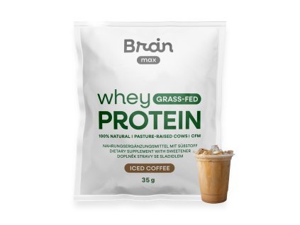 Brainmax whey protein iced coffee sampler