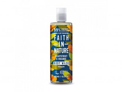 12185 faith in nature sprchovy gel grapefruit pomeranc 400ml