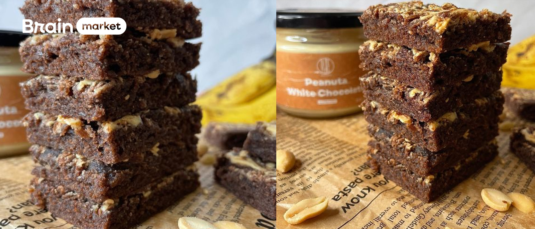 Banánové brownies