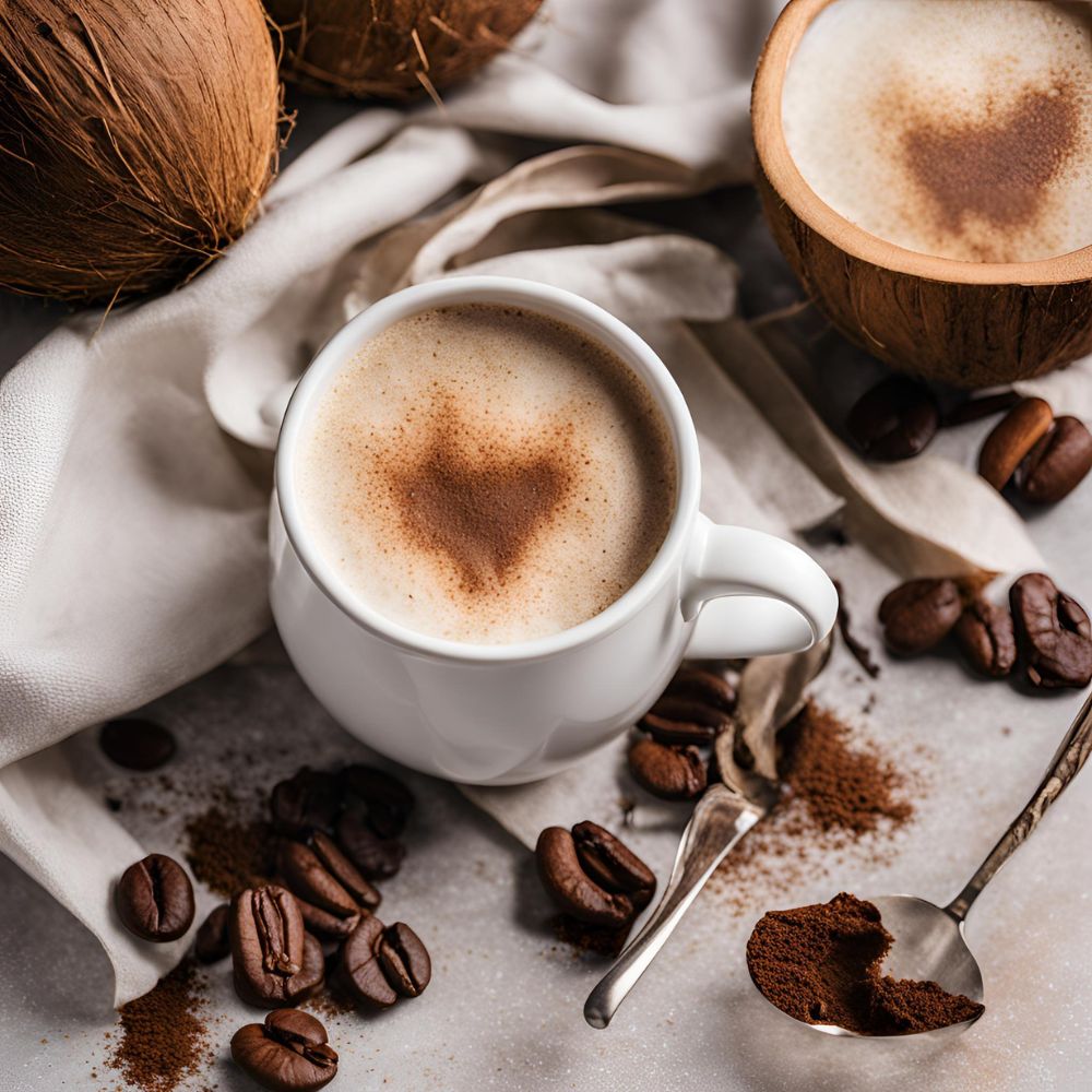 Kokosová káva s vanilkou