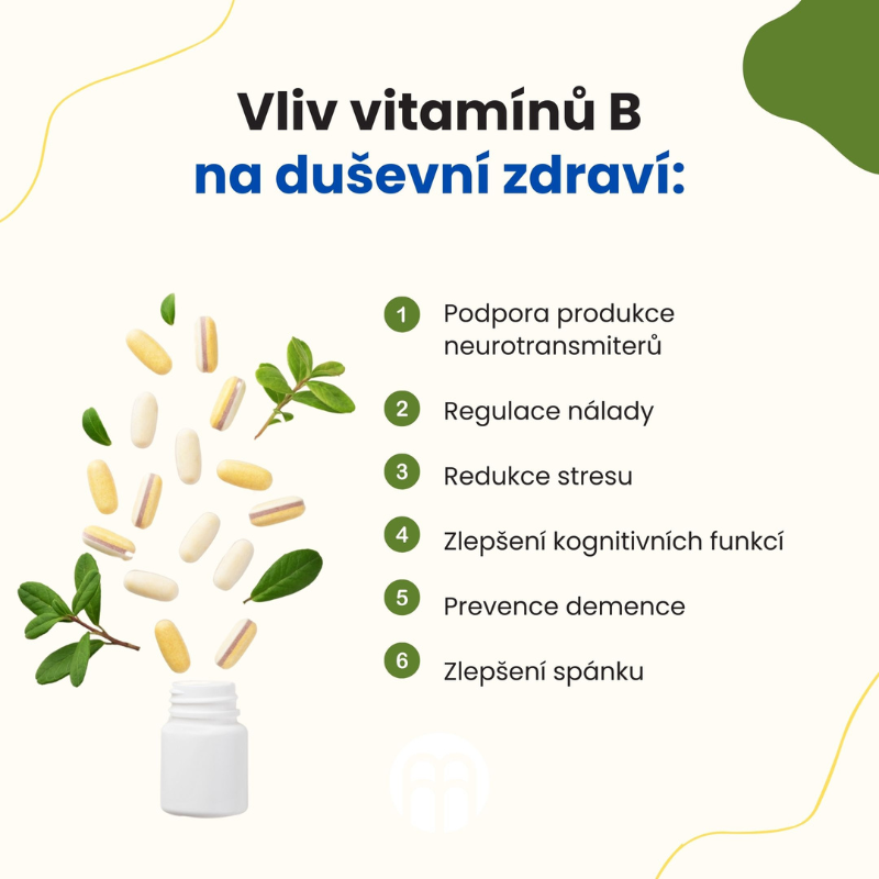 Vitamíny B: Jejich vliv na duševní zdraví.