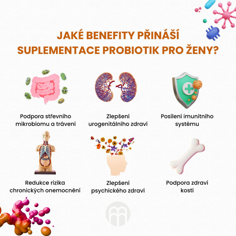 Probiotika pro ženy: Klíč k optimálnímu zdraví střev, močových cest i vaginálního prostředí