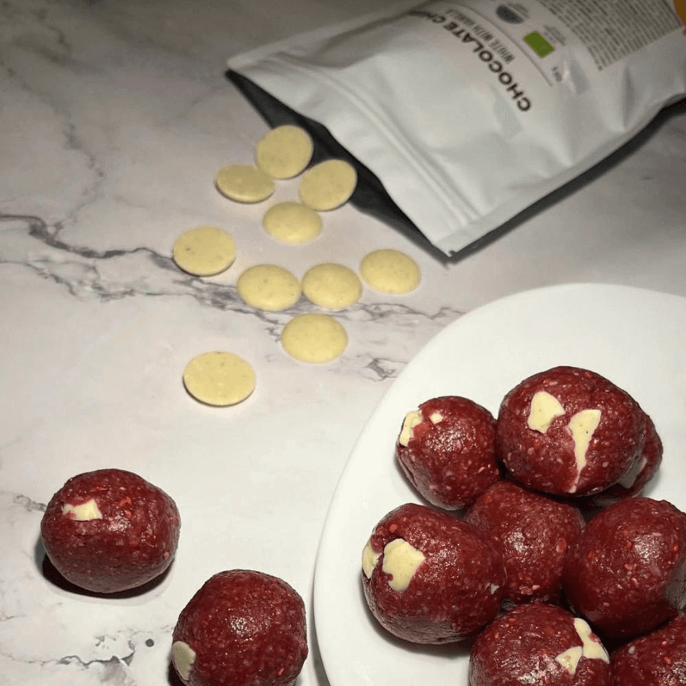 Energy balls s lyo malinami