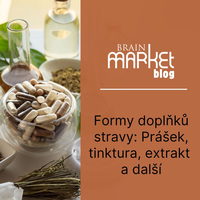 Formy doplňků stravy: prášek, tinktura, extrakt a další