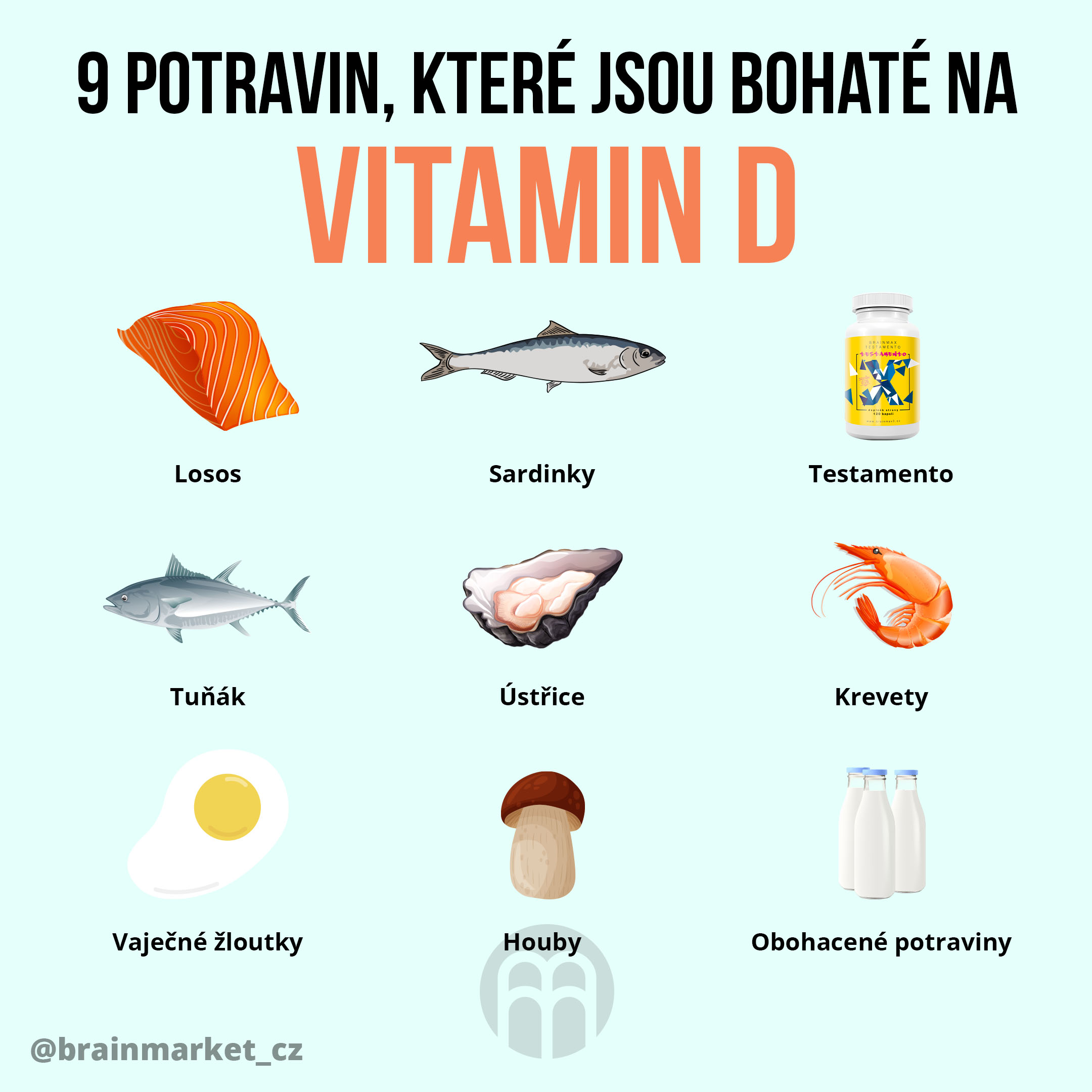 V jakých potravinách je nejvíce vitamínů D?