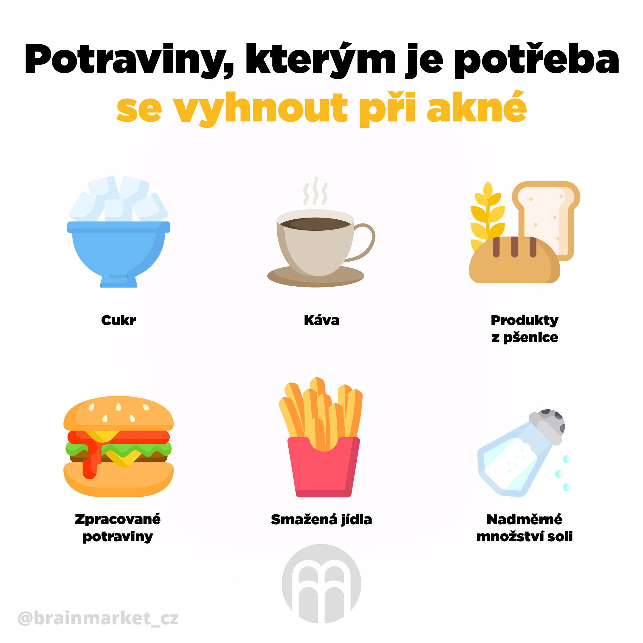 potraviny_vyhnout_pri_akne_infografika_brainmarket_cz