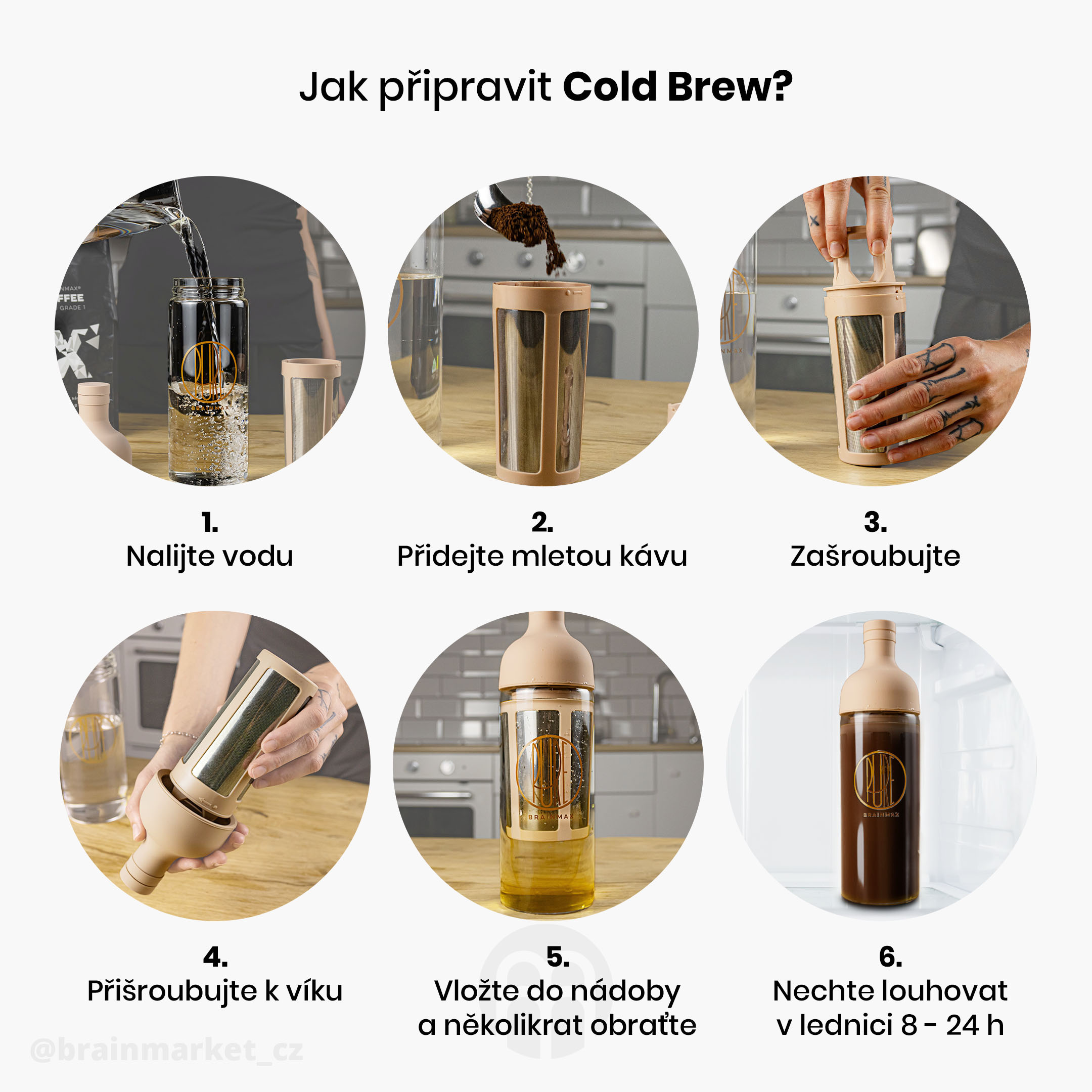 cold brew kava grafika priprava CZ