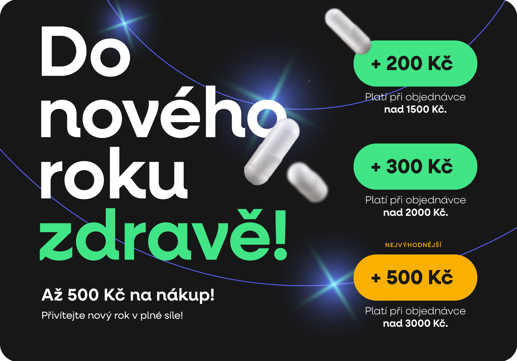 Do nového roku zdravě – získejte až 500 Kč zpět