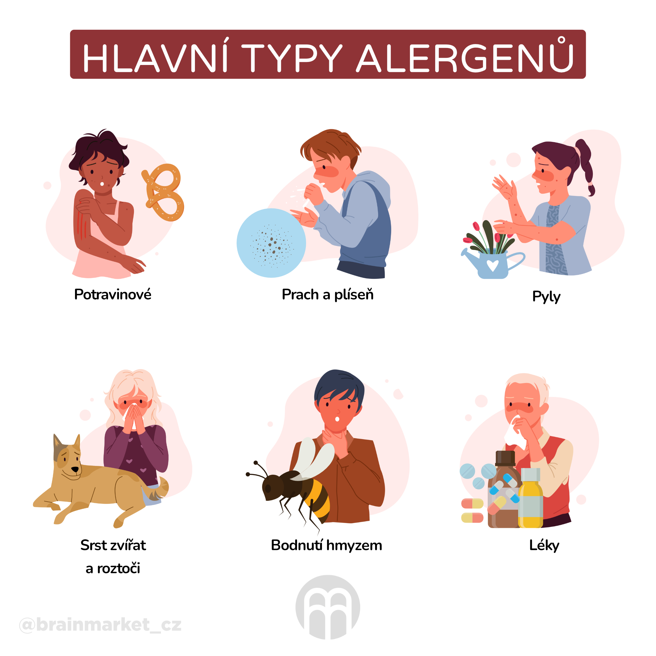 Na co všechno může být alergie?