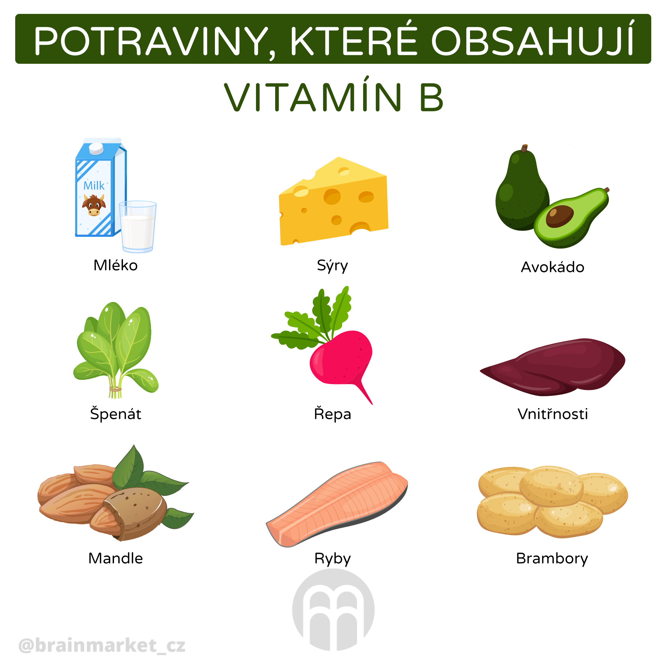 Která zelenina obsahuje vitamín B?