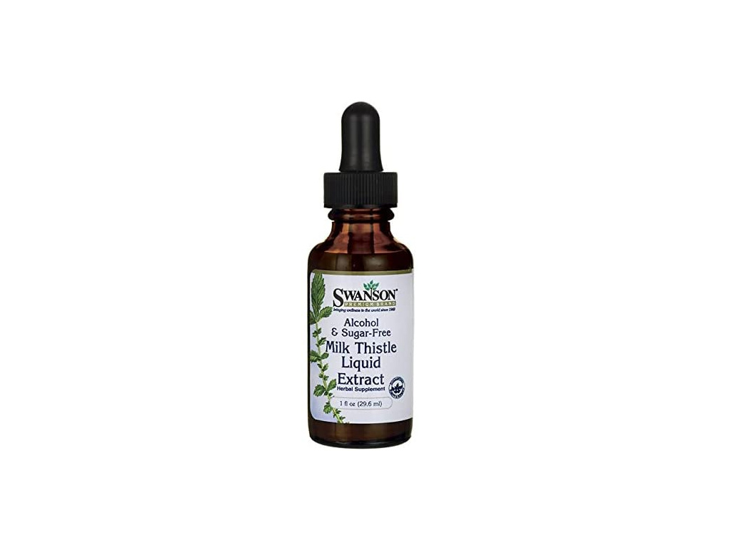 Swanson Milk Thistle (Ostropestřec) – liquid extract, 29 ml, bez cukru a alkoholu