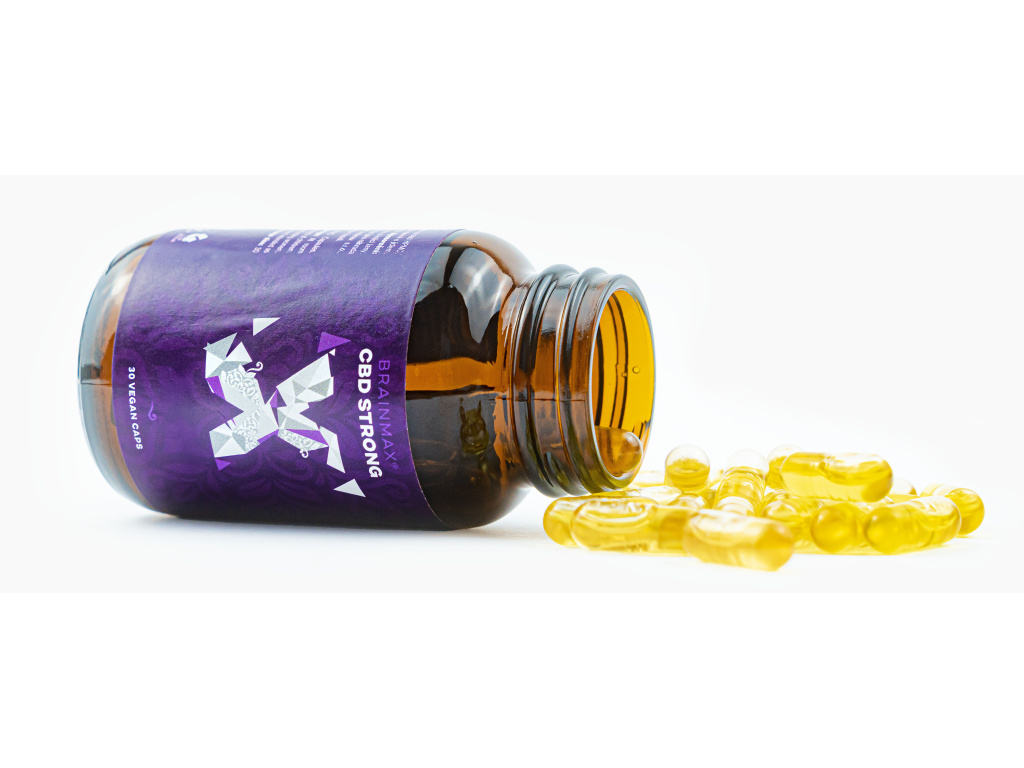 BrainMax CéBéDé Strong 30 mg, 30 rostlinných kapslí Obrázek