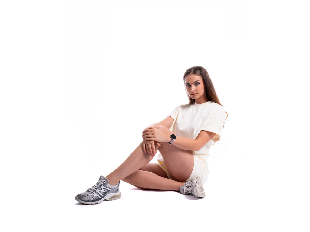 BrainMax oversized triko & kraťasy set, krémová Velikost: L Obrázek