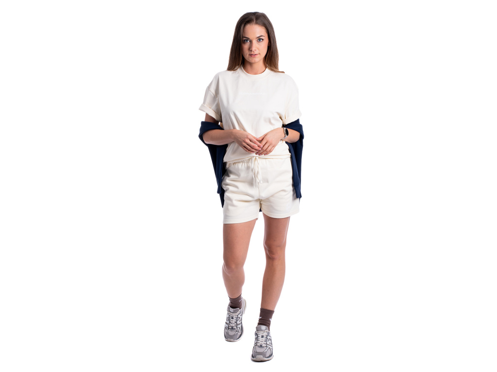 BrainMax oversized triko & kraťasy set, krémová Velikost: L Obrázek