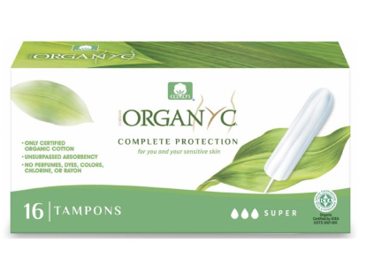 Organyc - Menstruační tampony SUPER, BIO 16 ks