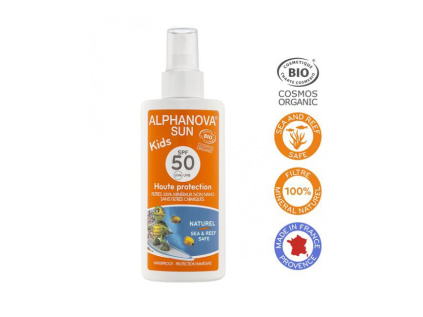 alphanova opalovaci krem ve spreji pro deti spf 50 125g bio