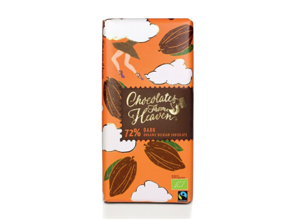 Chocolates From Heaven BIO horka cokolada 72% 100g