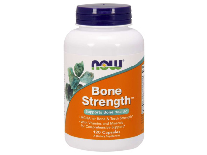 NOW Bone Strenght, (silné kosti), 120 kapslí
